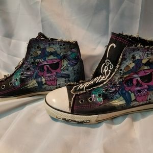 Ed Hardy Pirate Shoes Size 7